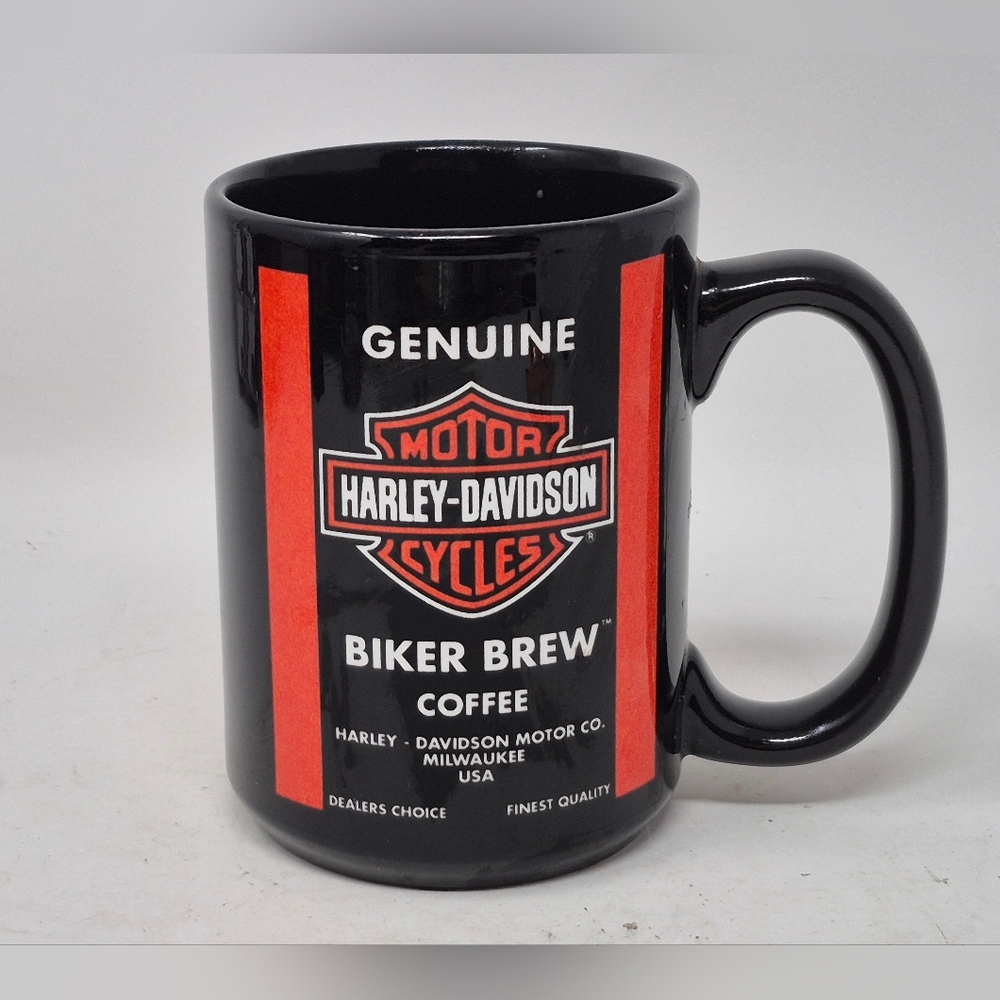 Harley-Davidson Bikers Brew Black Coffee Mug